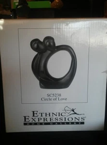 Ethnic Expressions Home Gallery, SC5238, Circle of Love Sculpture - NIB - Picture 1 of 3