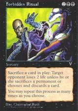 Forbidden Ritual X4 (Visions) MTG (NM) *CCGHouse* Magic