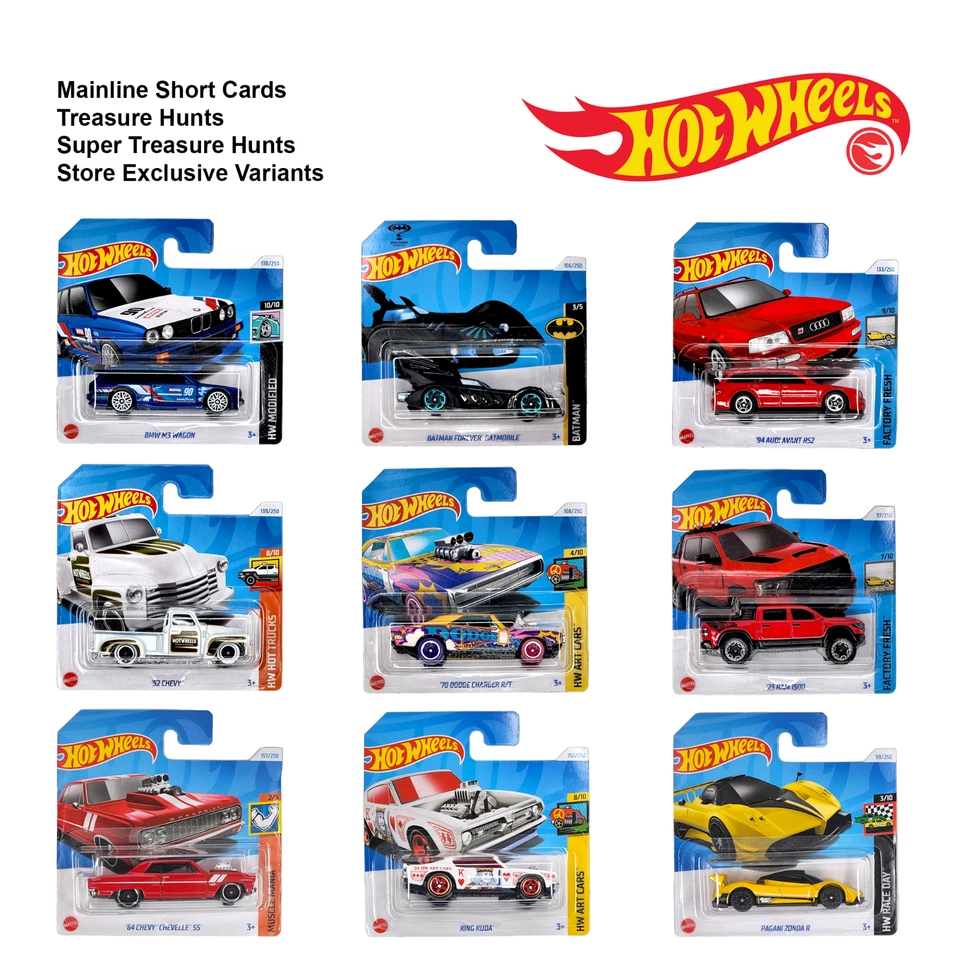 HOT WHEELS 2024 Mainline Short Card 1/64 Scale Basic Assortment - Image 1 of 1