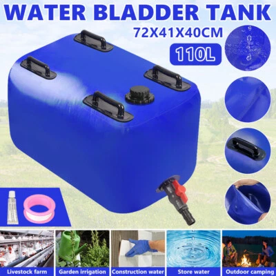 110L Foldable Water Bag Bladder Tank For Camping Fishing Boating Water Storage - image 1 of 4