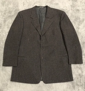Chaqueta Blazer 44L Años 80 DE COLECCIÓN GIORGIO ARMANI Gruesa Lana Virgen Cuadros Para Hombre - Imagen 1 de 13
