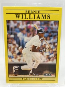 1991 Fleer Update Bernie Williams Baseball Card #U-49 Mint FREE SHIPPING