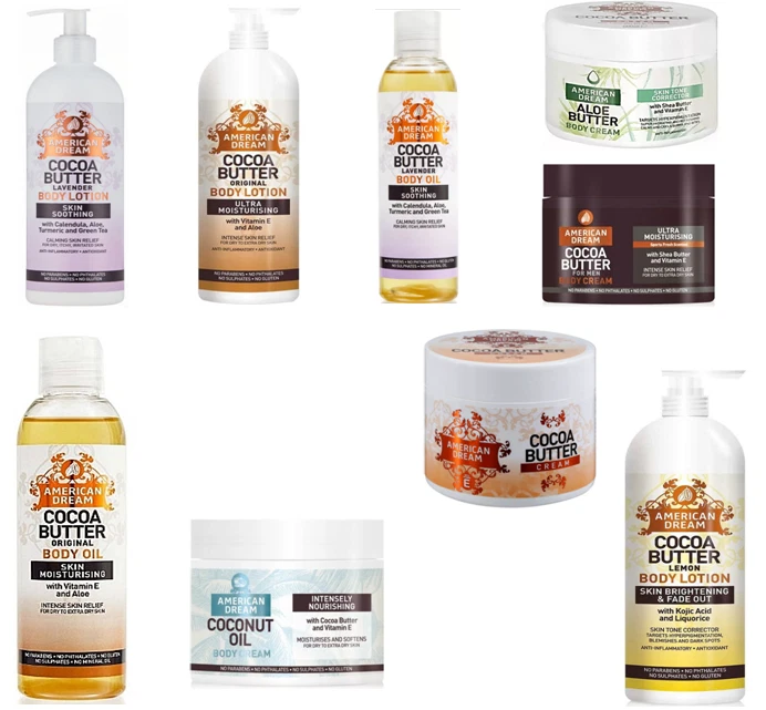 American Dream Cocoa Butter Lotion/BodyOil/Body Cream/AloeCream/Sets Best Seller - Image 1 of 1