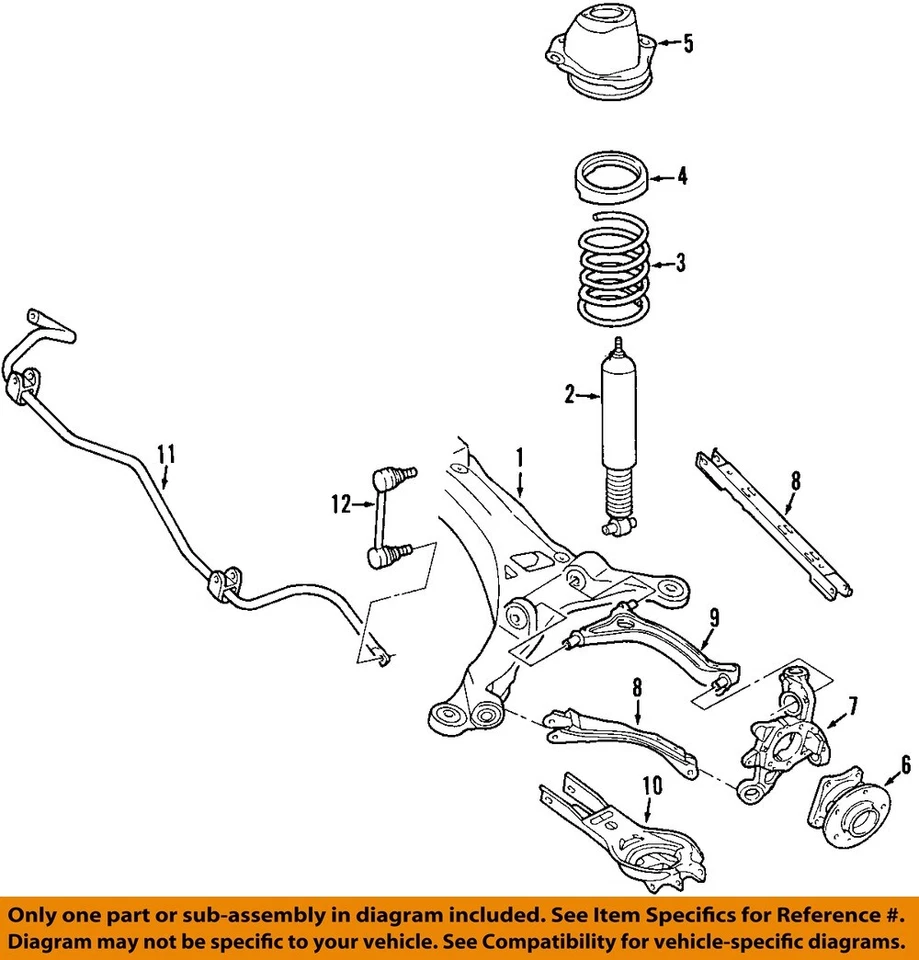 FORD OEM 05-09 Fivecientos Componentes Barra Estabilizadora-Eslabón Estabilizador 7F9Z5K484S Foto 1 de 1