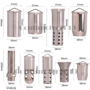 Motorcycle Exhaust Muffler Insert Baffle DB Killer Silencer 51 50.8MM 60mm Joint - Picture 1 of 14