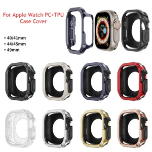 40/41/49MM TPU Armor Protection Bumper Case Cover For Apple Watch Ultra 8 7 6 5 - Picture 1 of 20