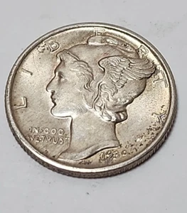 1939-D Mercury Dime AU  90% Silver JRT 211 - Picture 1 of 2