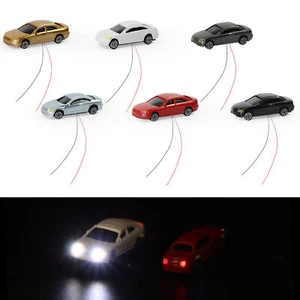 12pcs Z N scale 1:220 Head Lighted Model Car Model Trains Layout 12V EC200 - Picture 1 of 7
