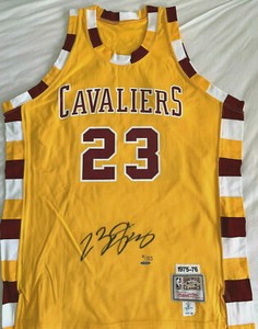 lebron james autographed jersey