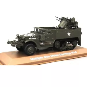1:43 Multiple Gun Motor Carriage M16 WWII tank Chariot Atlas Diecast - Picture 1 of 2