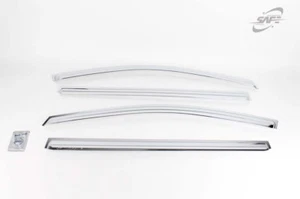 SAFE Chrome Weather shields 4pcs  for 2014 ~ 2018 Ssangyong Stavic - Picture 1 of 7