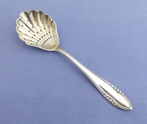 Wellner - 394 - Laurin - Streulöffel - Puderzuckerlöffel - versilbert vergoldet - Bild 1 von 2