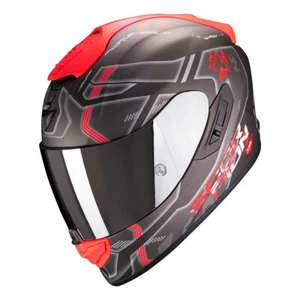 Full-Face Fiber Motorcycle Scorpion EXO 1400 Spatium Red Size L Red Helmet - Picture 1 of 3
