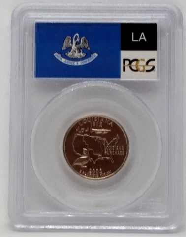 2002-D Louisiana State Quarter 25c $0.25 - Graded PCGS MS66 Cover