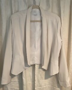 New York & Company White Blazer Women’s Size Large Pre Owned Great Condition