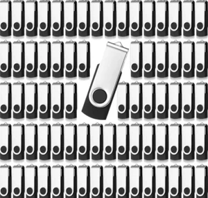 150 Pack USB Flash Drives Bulk 2GB USB Metal Swivel Thumb Drives Xuhal - Photo 1/1