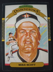 Mike Scott - Houston Astros - 1987 Donruss Diamond Kings Baseball  Card #18