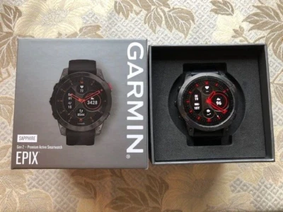 Garmin EPIX 2 Sapphire Titanium 47mm  schwarz Amoled-Display - Bild 1 von 4