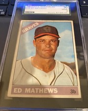 1966 Topps Venezuelan Ed Mathews #200 SGC 2 “GOOD” Milwaukee Braves HOF CENTERED