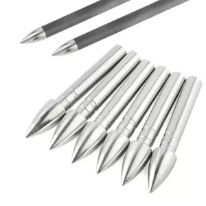 62gr Archery Insert Arrowheads Target Points Tips Broadheads 4.2mm Arrow Shaft - Picture 1 of 12