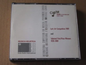 CIEM GENEVA INT COMPETITION LYRIC & INSTRUM 1939-89 CRIDER JACOBY SACCA PRIV 3CD - Picture 1 of 2