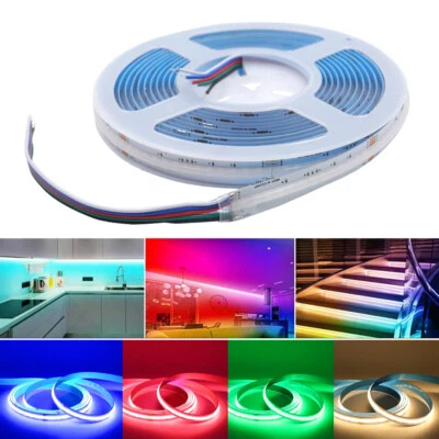 Светодиодная лента COB RGBWW RGB светодиодная лента DC24V 784LEDs/M RGB + WW цветные светодиодные лампы - Изображение 1 из 4