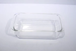 Plato para hornear pan vintage PYREX transparente #213 8 1/2"x 4 1/2" - Imagen 1 de 10