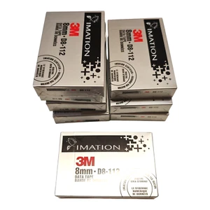 3M 8mm D8-112 Data Tapes x8 Digital Data Storage New Sealed - Picture 1 of 4