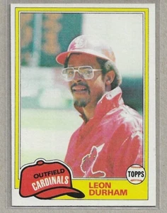 1981 TOPPS LEON DURHAM ROOKIE #321 NM-MT+ CARDINALS - Picture 1 of 2
