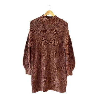 Mini suéter Old Navy manga comprida descontraído gola simulada vestido de mudança cavalgando em torno de M - Imagem 1 de 4