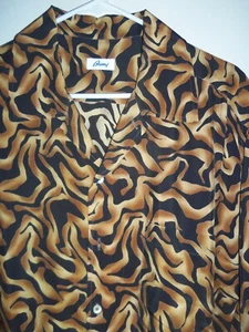 ES43 - Neu ohne Etikett Brioni PRINTED RAYON SILK KURZARM FREIZEITHEMD - XXL - Bild 1 von 4