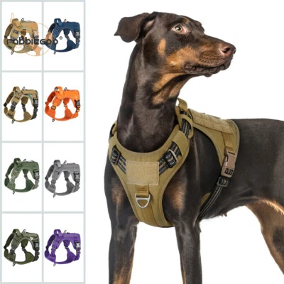 rabbitgoo Military Tactical No Pull Dog Harness Adjustable Reflective Large Vest - Image 1 of 4