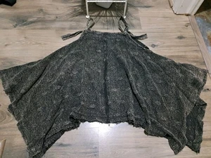 Oli & Hali T-Shirt Damen Oversize Boxy Crop Bindeband Schulterriemen Boho Gr. SM - Bild 1 von 6