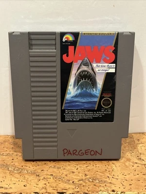 Jaws - (Nintendo, 1987) NES, Tested, Authentic, LJN, Fast Shipping - Image 1 of 4