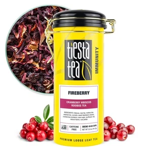 - Cranberry Hibiscus Rooibos Tea, Fireberry | Loose Leaf | Blend with Hibiscu... - Picture 1 of 9
