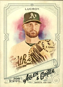 2018 Topps Allen & Ginter #38 Jonathan Lucroy Oakland Athletics - Picture 1 of 2