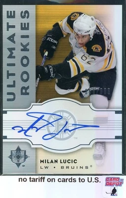2007-08 Ultimate Collection Rookies Autograph #154 Milan Lucic 253/399 - Image 1 of 2