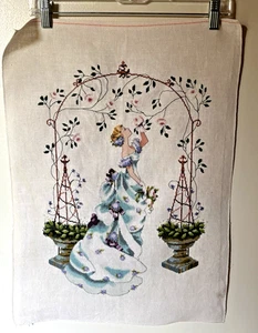 Mirabilia Rose Arbour Cross Stitch Finished & Completed by Nora Corbett Beaded - Picture 1 of 21