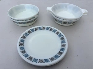 Vintage Pyrex JAJ Milk Glass Chelsea Pattern Collection  - Picture 1 of 10