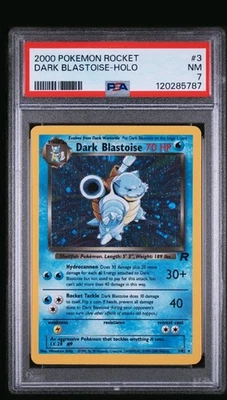 Pokémon TCG Dark Blastoise Team Rocket 3/82 Holo Rare PSA 7 NM. - Image 1 of 2