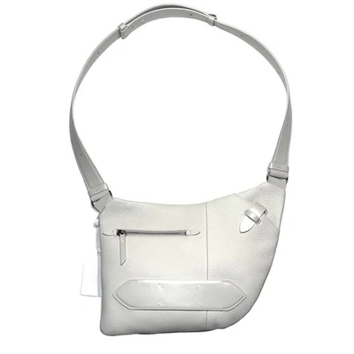 Bolso de hombro de cuero suave blanco roto MAISON MARGIELA 5AC para mujer (precio de venta sugerido por el fabricante $1,665) Foto 1 de 4