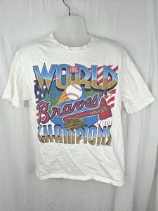 Camiseta Atlanta Braves 1995 Vintage Serie Mundial Manga Corta-Unisex L-MLB - Imagen 1 de 5