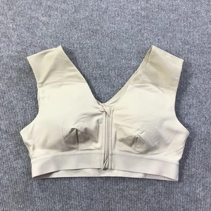 Tommie Copper Shoulder Support Sports Bra Large Gym Copper Zinc Infused Beige - Picture 1 of 10