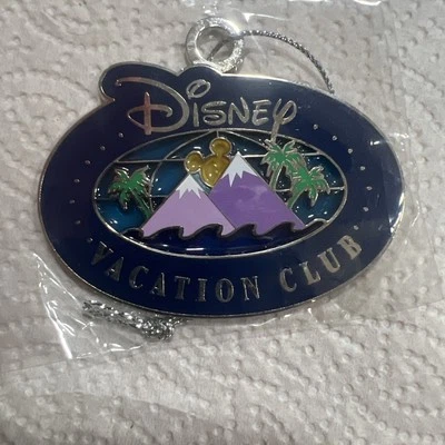DVC Disney Vacation Club Ornament Blue Background  - Image 1 of 3