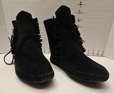 Mocasines Aerodancer de Bata/suela suave/acento de botones plateados/cierre de corbata talla 6 Foto 1 de 4