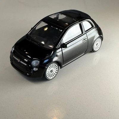 MONDO MOTORS 1:43 Fiat 500 Hybrid – Diecast - Black, Clean - Image 1 of 4