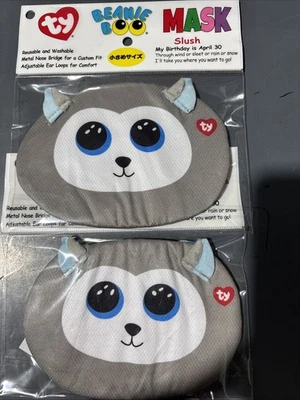 Pack of 2- Ty Beanie Boo Face Mask SLUSH reusable/washable - Image 1 of 4