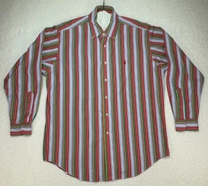 Polo Ralph Lauren Blake Men's Medium Long Sleeve Button Down Shirt Striped - Picture 1 of 6