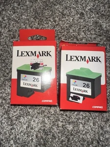 NEW/SEALED Lexmark 26 Color Printer Ink Cartridges (2) - Picture 1 of 1
