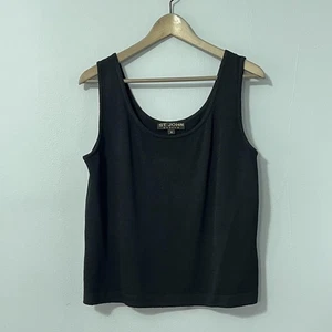 St. John Basics Tanktop Damen Medium schwarz Strick ärmellos U-Ausschnitt Shell - Bild 1 von 10
